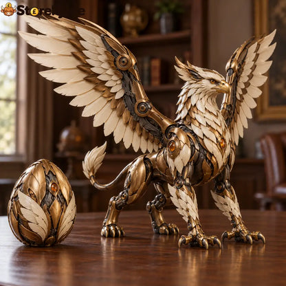 Mythic Beasts – 2-in-1 Transforming Egg Fantasy Figures✨ - Golden Griffin