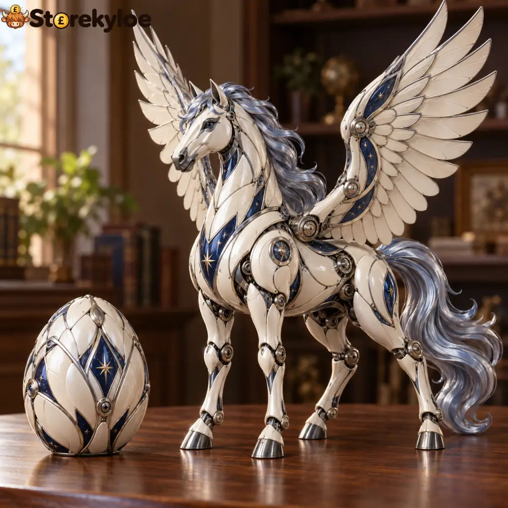 Mythic Beasts – 2-in-1 Transforming Egg Fantasy Figures✨ - Moonlight Pegasus
