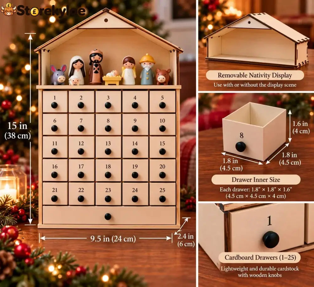 Nativity Advent Calendar 2026 – 24-day Christmas Countdown With Nativity Figures