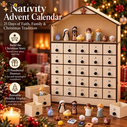 Nativity Advent Calendar 2026 – 24-day Christmas Countdown With Nativity Figures