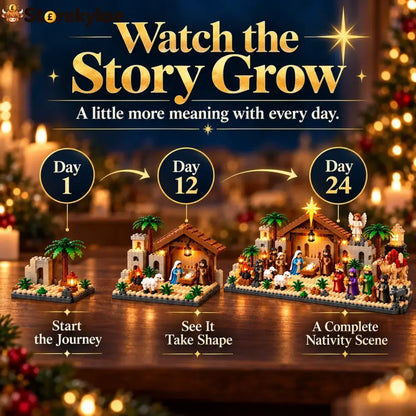Nativity Advent Calendar – 24-day Buildable Christmas Nativity Set