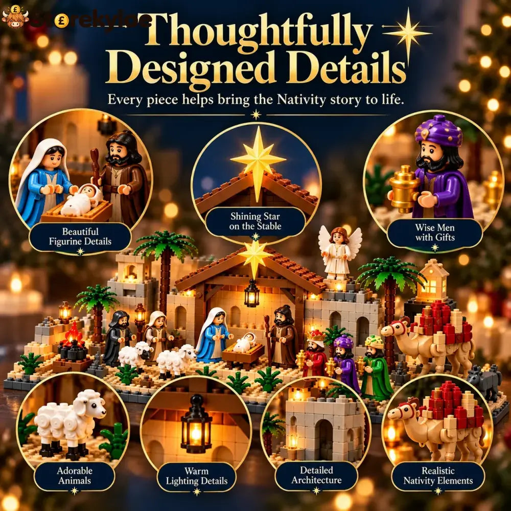 Nativity Advent Calendar – 24-day Buildable Christmas Nativity Set