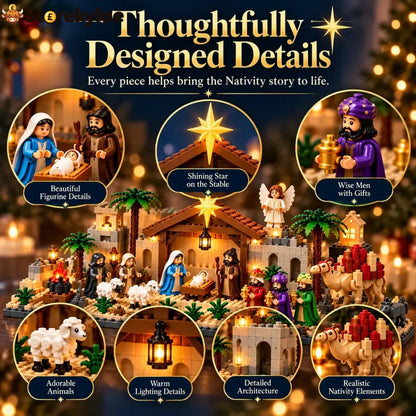 Nativity Advent Calendar – 24-day Buildable Christmas Nativity Set