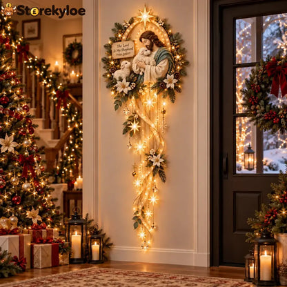 🌟 Nativity Starfall Wall Light – A Meaningful Christmas Glow - 🐑 Good Shepherd