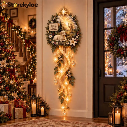 🌟 Nativity Starfall Wall Light – A Meaningful Christmas Glow - 🌿 Little Lamb