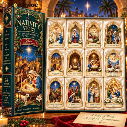 Nativity Story 2026 – 24 Sacred Moments Of Christmas Countdown Calendar With 24 Unique Nativity Miniatures Christian