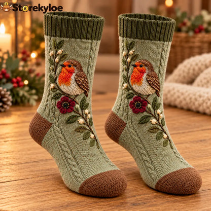 🌿 Nature Story Knit Sock Collection - C