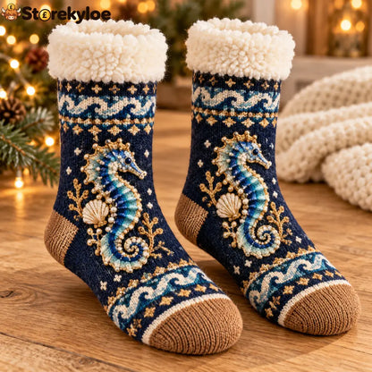 🌿 Nature Story Knit Sock Collection - F