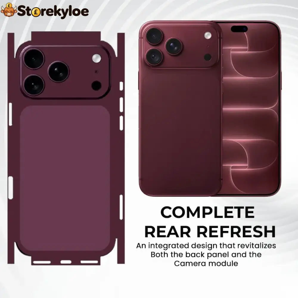 Next-generation Phone Back Skin, Premium Camera Area And Rear Redesign