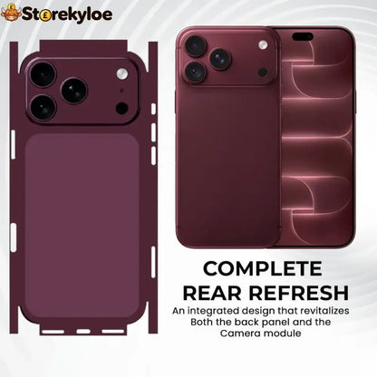 Next-generation Phone Back Skin, Premium Camera Area And Rear Redesign