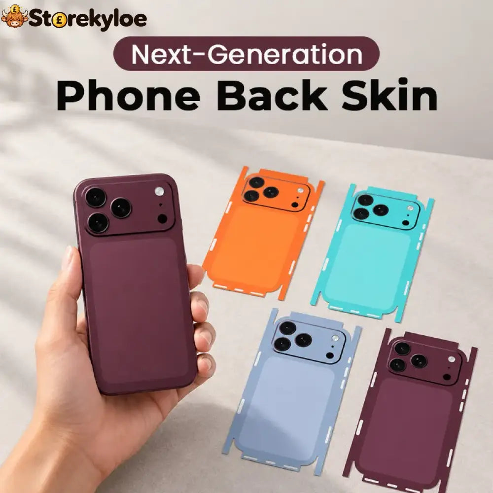 Next-generation Phone Back Skin, Premium Camera Area And Rear Redesign
