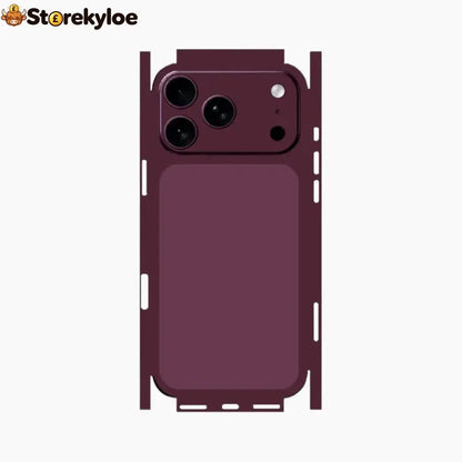 Next-generation Phone Back Skin, Premium Camera Area And Rear Redesign - Burgundy wine red / 18 Pro Max