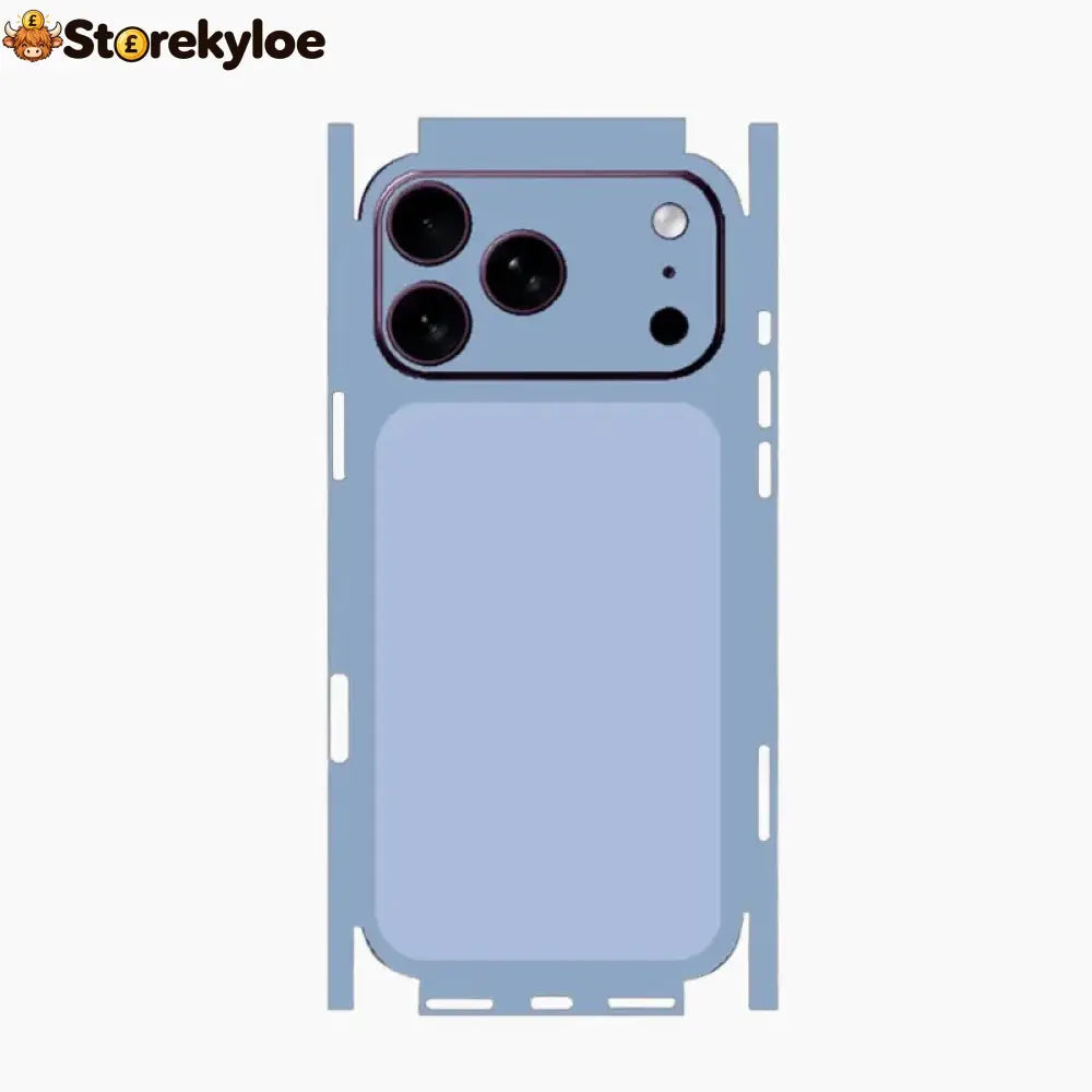 Next-generation Phone Back Skin, Premium Camera Area And Rear Redesign - Glacier Blue / 18 Pro Max