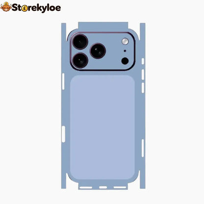 Next-generation Phone Back Skin, Premium Camera Area And Rear Redesign - Glacier Blue / 18 Pro Max