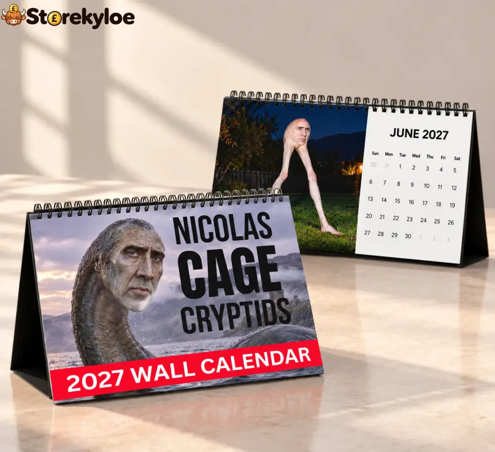 Nic Cryptid 2027 Calendar - Desk Calendar