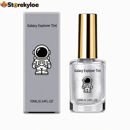 No-Bake Galaxy Chrome Nail Polish – Air Dry Shiny Salon Look - silver - Health & Beauty