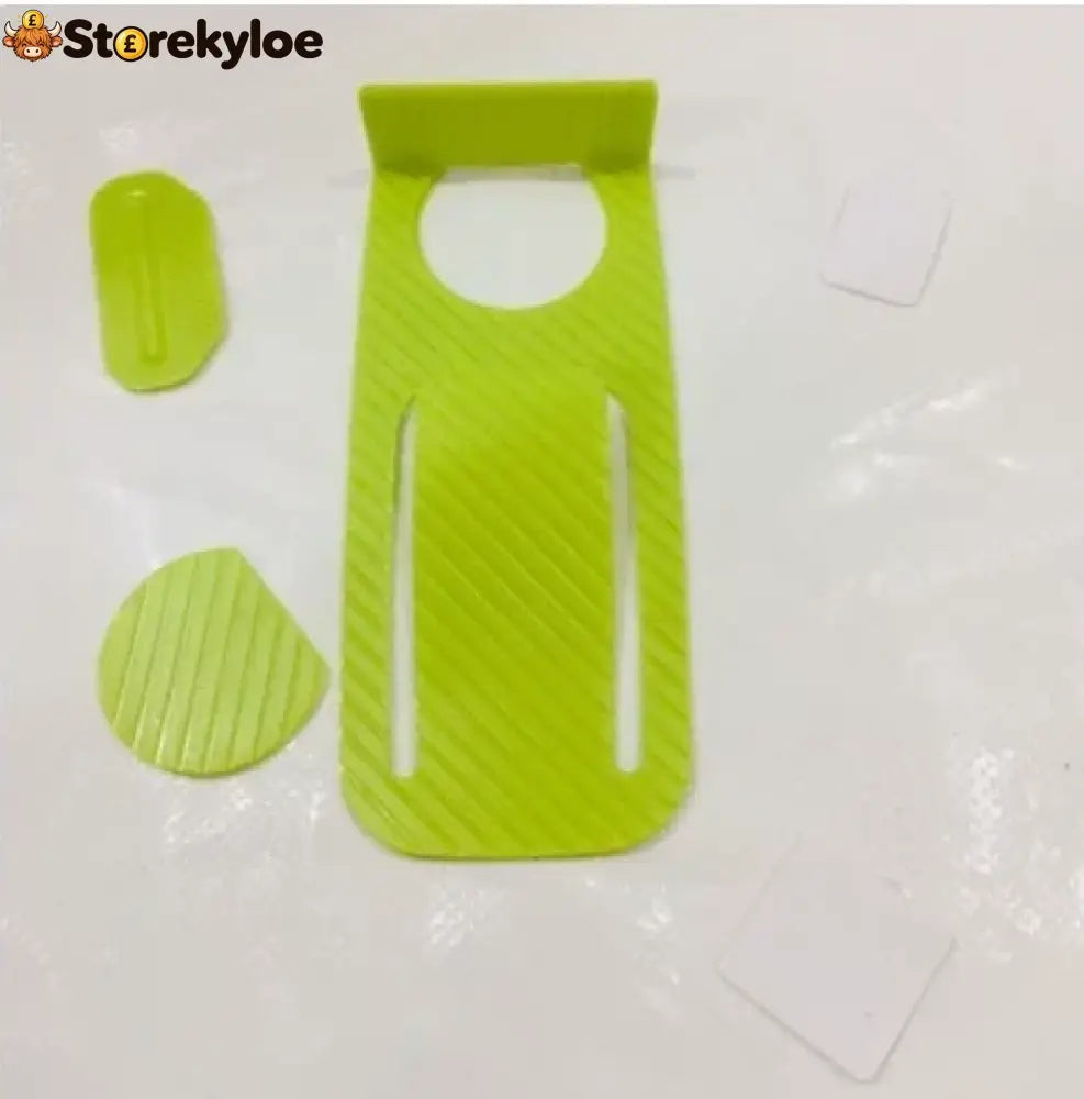 No-drill Door Stopper, Low-profile Repositionable Interior Door Holder - Green 2PCS