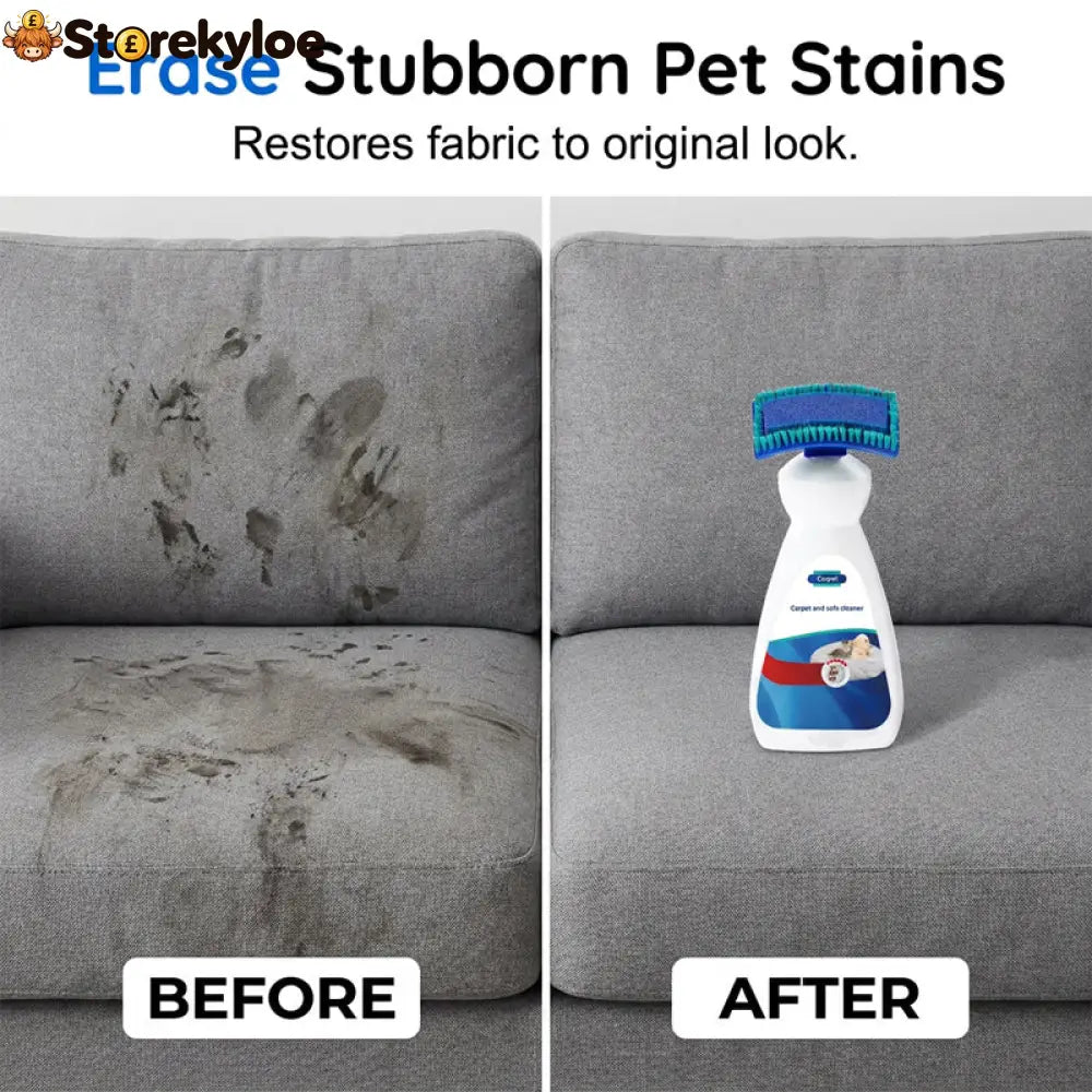 No-Wash Carpet & Sofa Cleaner with Brush - 200ml