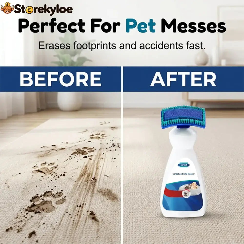 No-Wash Carpet & Sofa Cleaner with Brush - 200ml