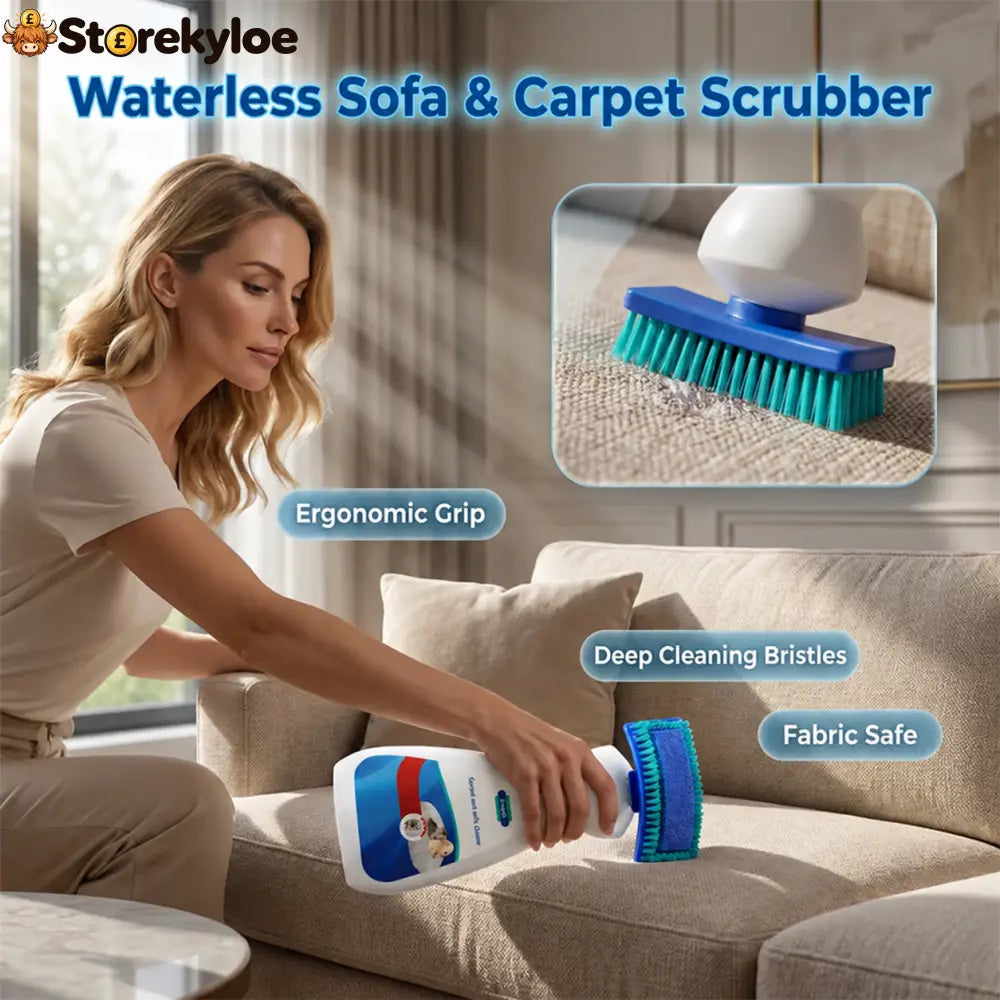 No-Wash Carpet & Sofa Cleaner with Brush - 200ml