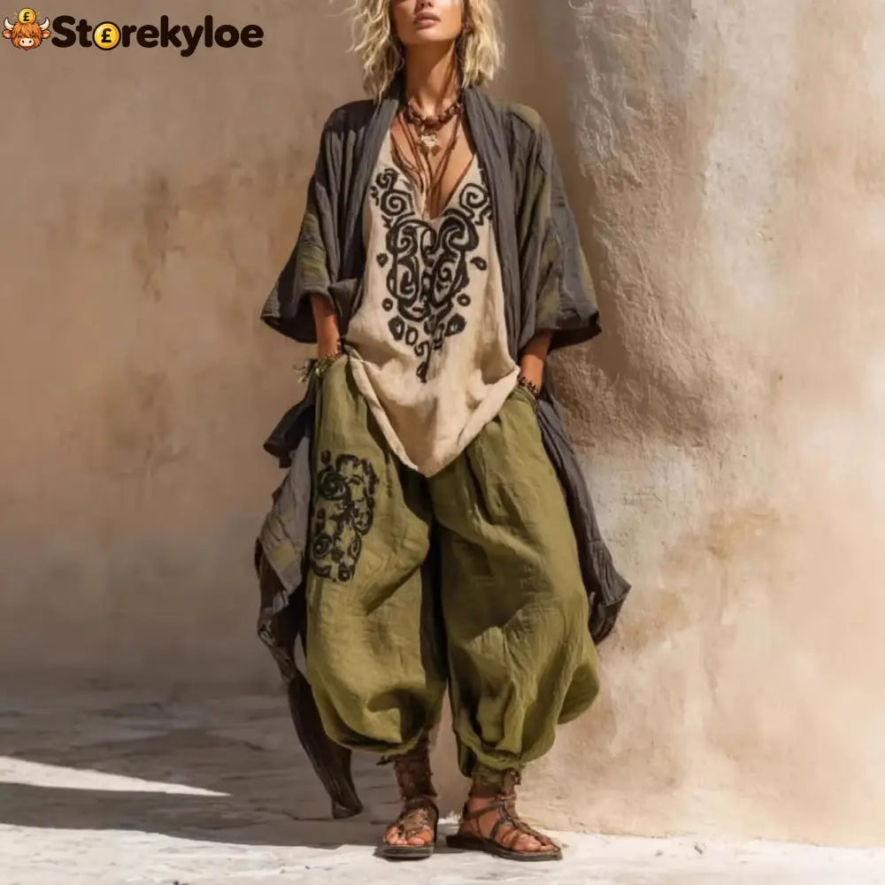 Nomadic Bohemian Art Print Three-Piece Set