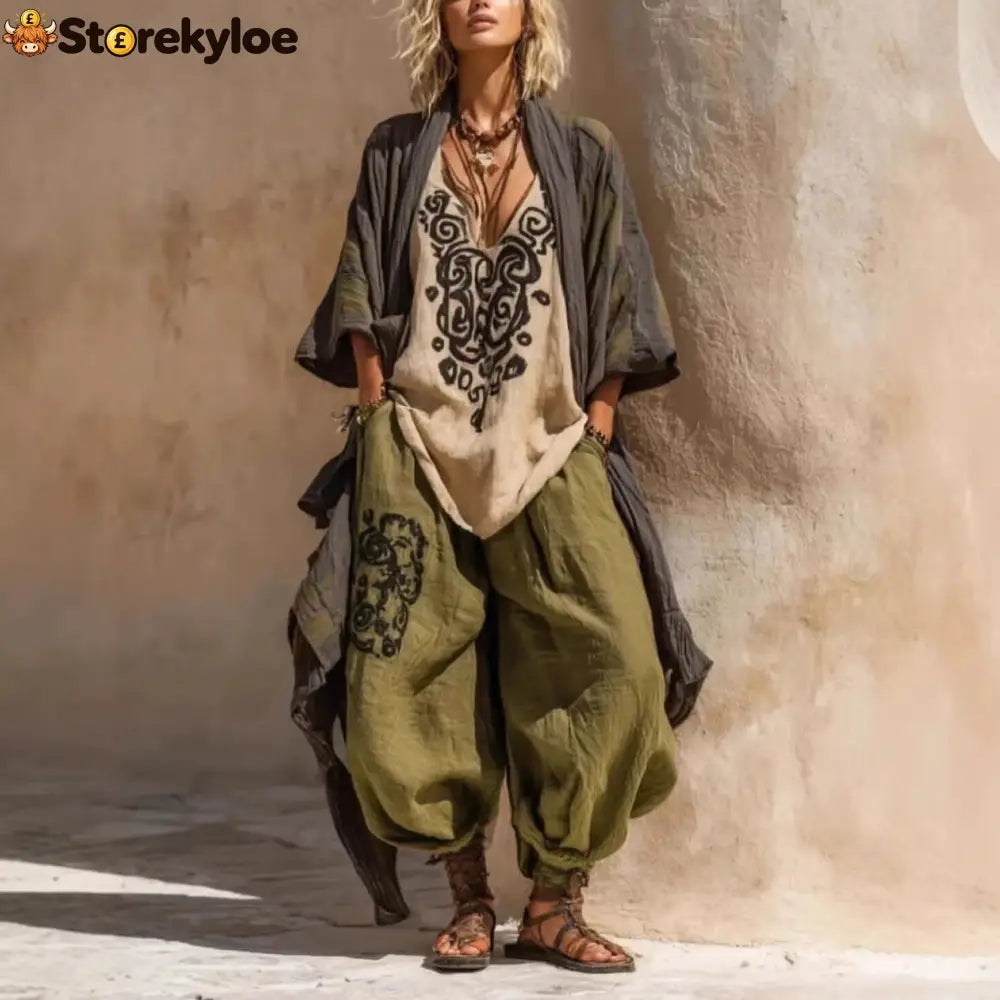 Nomadic Bohemian Art Print Three-Piece Set