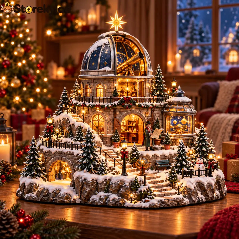 🔭observatory Christmas Star Dome – Festive Winter Holiday Display