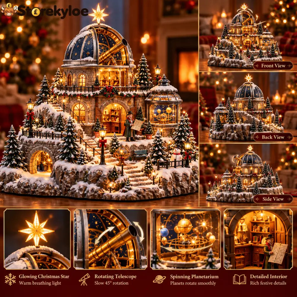 🔭observatory Christmas Star Dome – Festive Winter Holiday Display