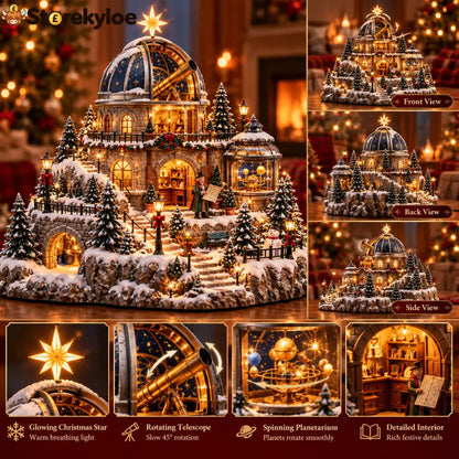 🔭observatory Christmas Star Dome – Festive Winter Holiday Display