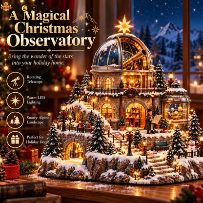 🔭observatory Christmas Star Dome – Festive Winter Holiday Display