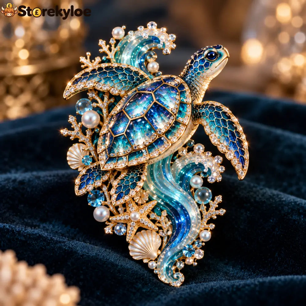 ✨🌊Ocean Creature Enamel Brooch Collection 🌊✨ - Sea turtle