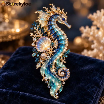 ✨🌊Ocean Creature Enamel Brooch Collection 🌊✨ - Seahorse
