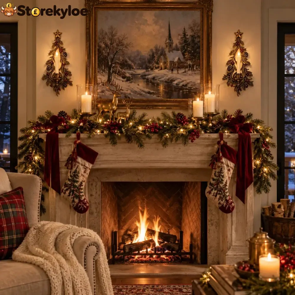 Old-world Christmas Tree Candle Sconce