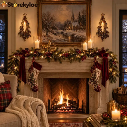Old-world Christmas Tree Candle Sconce