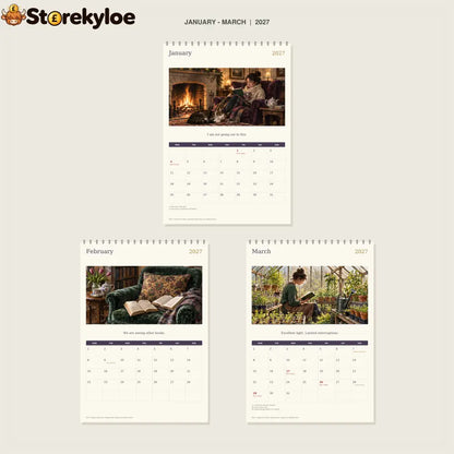 🔥One More Chapter Then Tea - 2027 A4 Wall Calendar