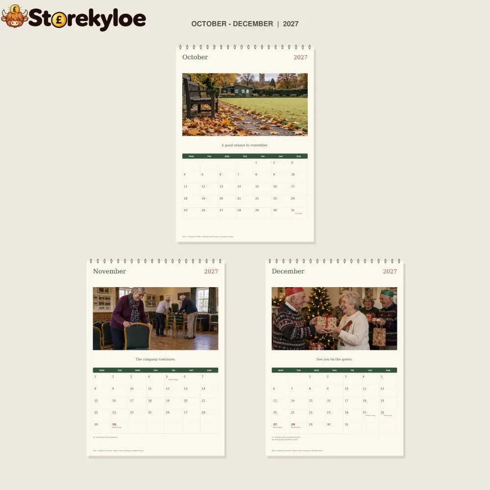🔥One More End Before Tea - 2027 A4 Wall Calendar