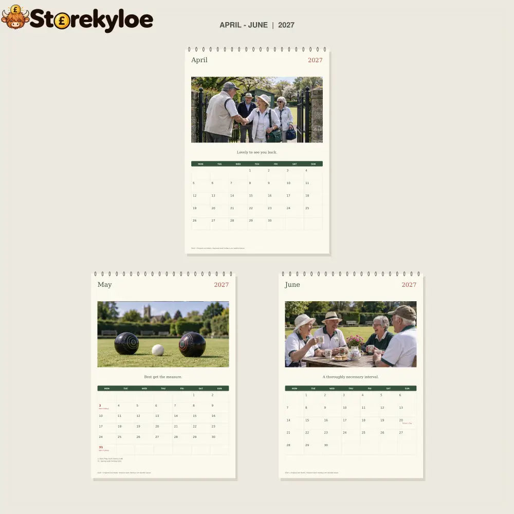 🔥One More End Before Tea - 2027 A4 Wall Calendar