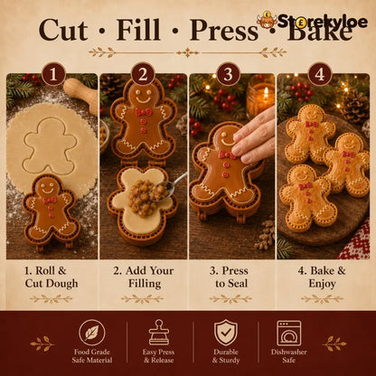 🔥🔥Only $12.99 Last Day Promotion!✨ 🎄16-Design Christmas Mini Pie Mold Collection 🥧
