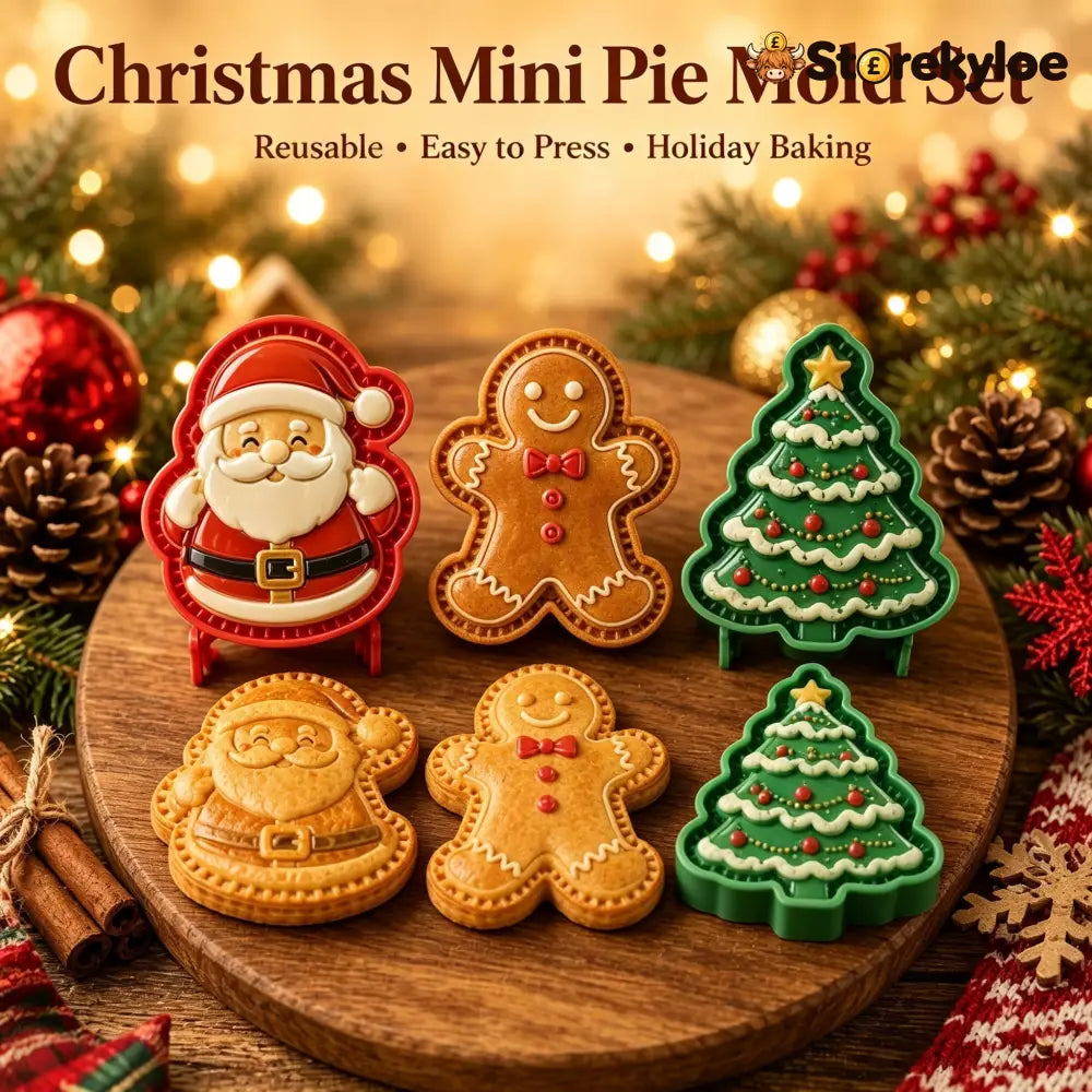 🔥🔥Only $12.99 Last Day Promotion!✨ 🎄16-Design Christmas Mini Pie Mold Collection 🥧