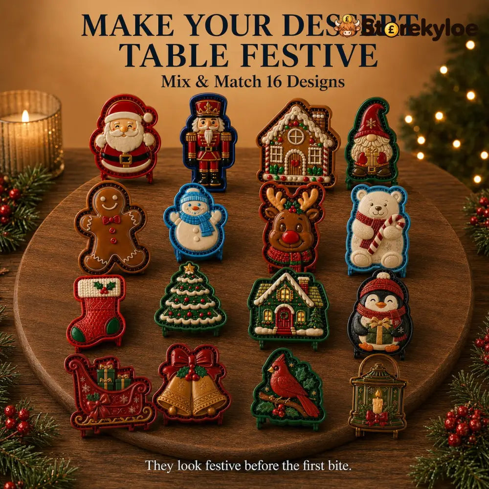🔥🔥Only $12.99 Last Day Promotion!✨ 🎄16-Design Christmas Mini Pie Mold Collection 🥧