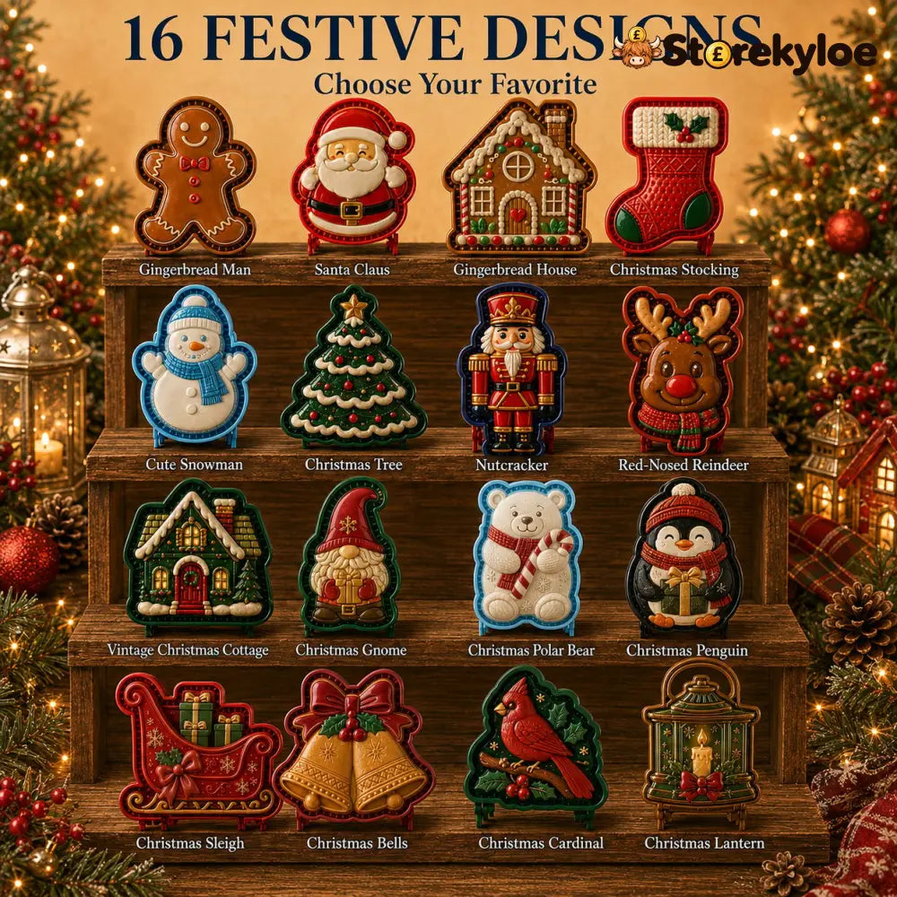 🔥🔥Only $12.99 Last Day Promotion!✨ 🎄16-Design Christmas Mini Pie Mold Collection 🥧 - 🔥All Styles - 16 Pcs(✨Save 62% &