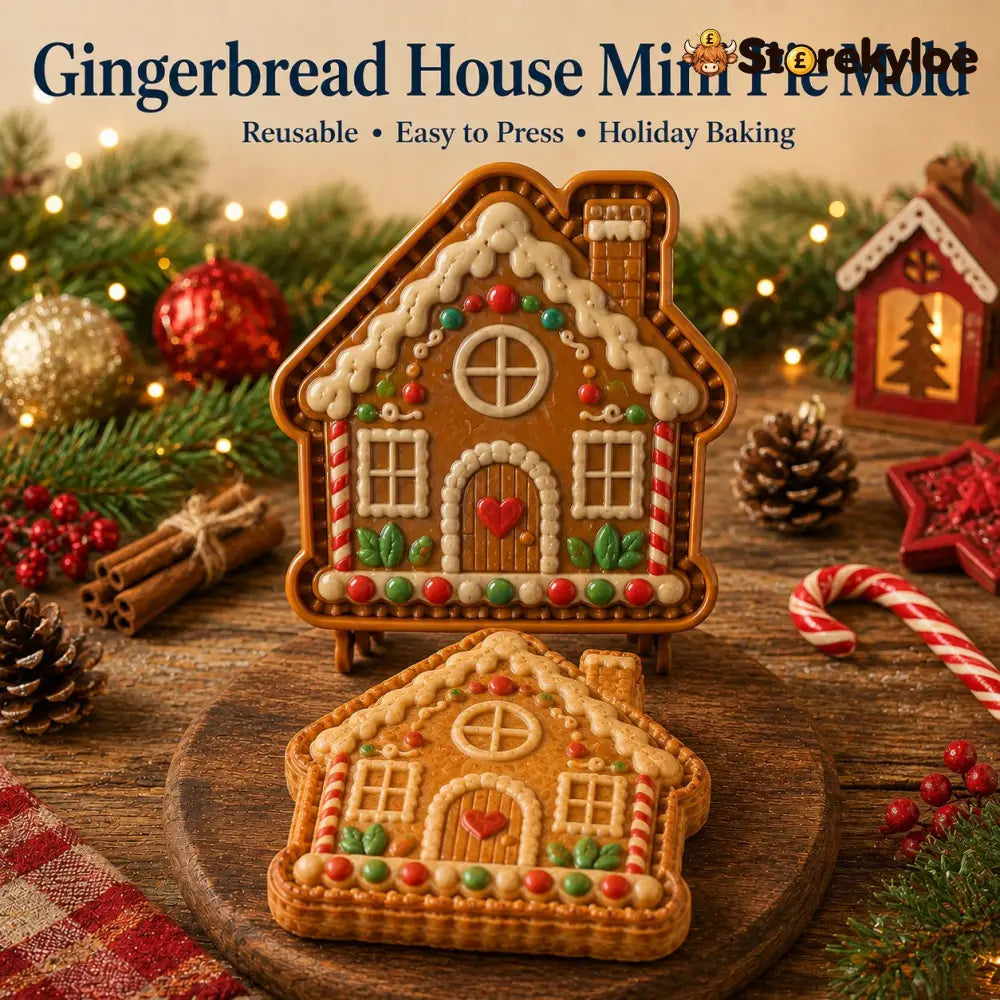 🔥🔥Only $12.99 Last Day Promotion!✨ 🎄16-Design Christmas Mini Pie Mold Collection 🥧 - 🏠 Gingerbread House