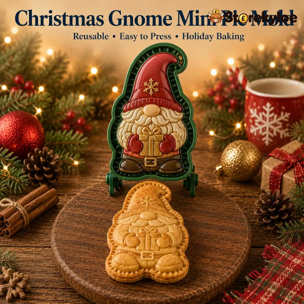 🔥🔥Only $12.99 Last Day Promotion!✨ 🎄16-Design Christmas Mini Pie Mold Collection 🥧 - 🎅 Christmas Gnome