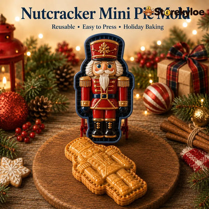 🔥🔥Only $12.99 Last Day Promotion!✨ 🎄16-Design Christmas Mini Pie Mold Collection 🥧 - 👑 Nutcracker