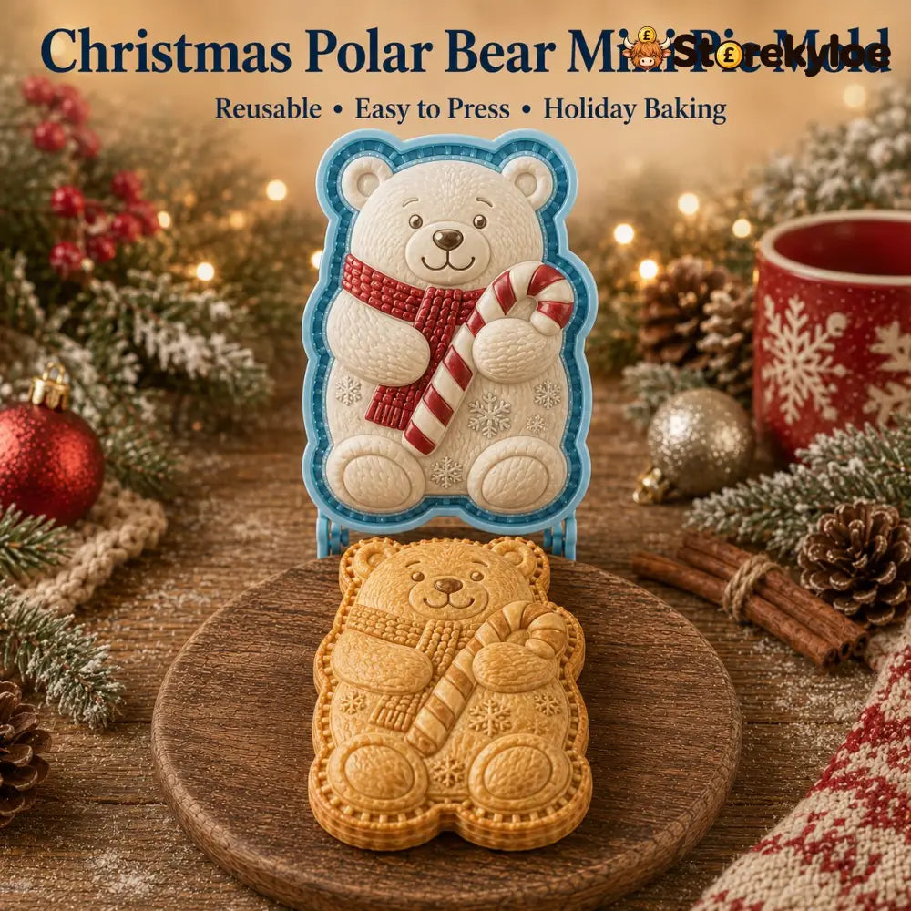 🔥🔥Only $12.99 Last Day Promotion!✨ 🎄16-Design Christmas Mini Pie Mold Collection 🥧 - 🐻‍❄️ Polar Bear
