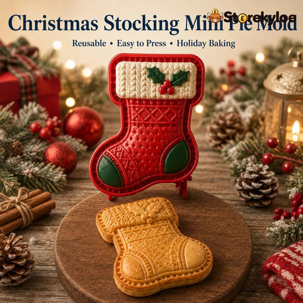 🔥🔥Only $12.99 Last Day Promotion!✨ 🎄16-Design Christmas Mini Pie Mold Collection 🥧 - 🧦 Christmas Stocking