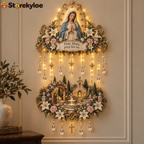 Our Lady Of Peace – Virgin Mary Prayer Wall Light - Our Lady Of Peace