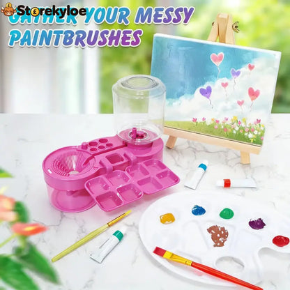 🎨 Paint Brush Cleaner Washer |  Multifunctional Painting Tool 💖 For Artists, Painting Beginners & Studio Creation