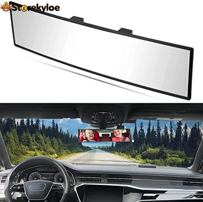 Panoramic Rear View Mirror 12 Inch Wide Angle Clip On Mirror