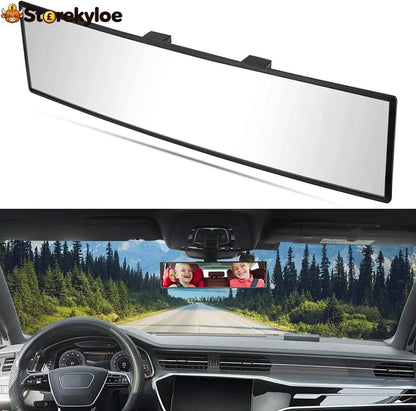 Panoramic Rear View Mirror 12 Inch Wide Angle Clip On Mirror